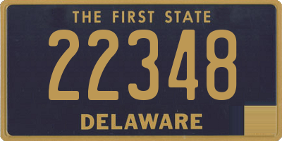 DE license plate 22348