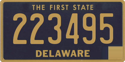 DE license plate 223495