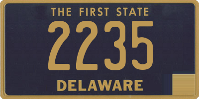 DE license plate 2235