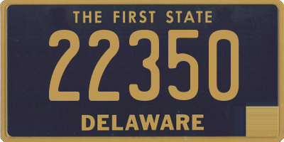 DE license plate 22350
