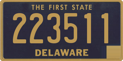 DE license plate 223511