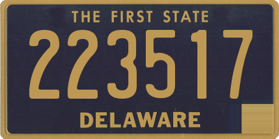 DE license plate 223517