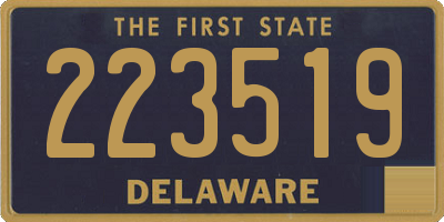 DE license plate 223519