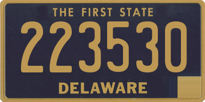 DE license plate 223530