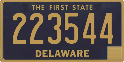 DE license plate 223544