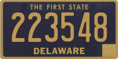 DE license plate 223548