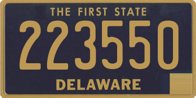 DE license plate 223550