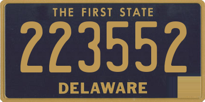 DE license plate 223552