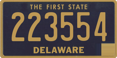 DE license plate 223554
