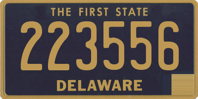 DE license plate 223556