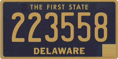 DE license plate 223558
