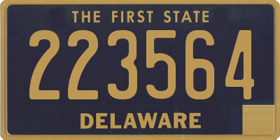 DE license plate 223564