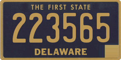 DE license plate 223565
