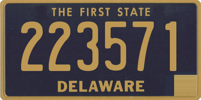 DE license plate 223571