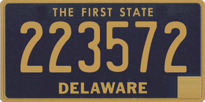 DE license plate 223572
