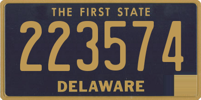 DE license plate 223574