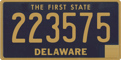 DE license plate 223575