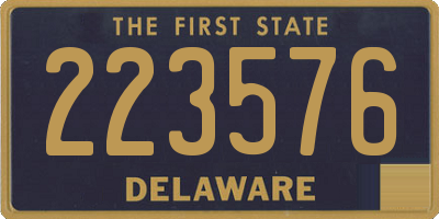 DE license plate 223576