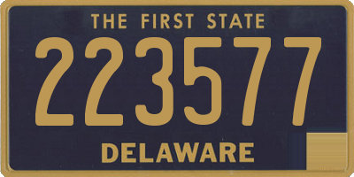 DE license plate 223577