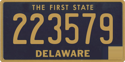 DE license plate 223579