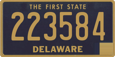 DE license plate 223584