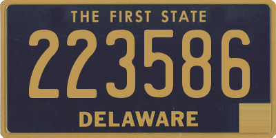 DE license plate 223586