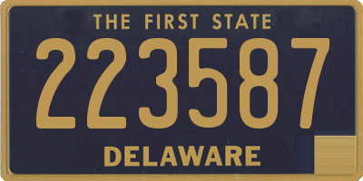 DE license plate 223587