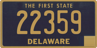 DE license plate 22359