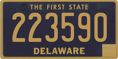 DE license plate 223590