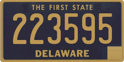 DE license plate 223595
