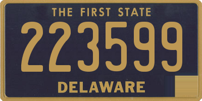 DE license plate 223599