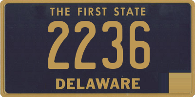 DE license plate 2236