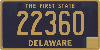 DE license plate 22360