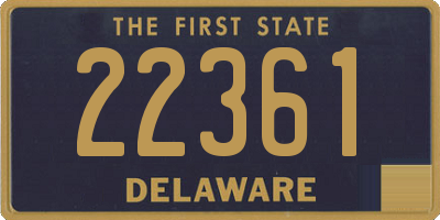 DE license plate 22361