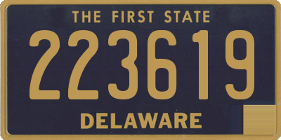 DE license plate 223619
