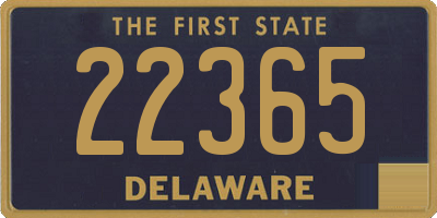 DE license plate 22365