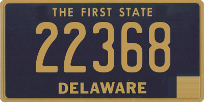 DE license plate 22368