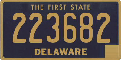 DE license plate 223682