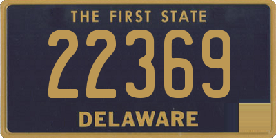 DE license plate 22369