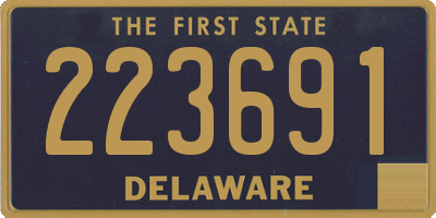 DE license plate 223691