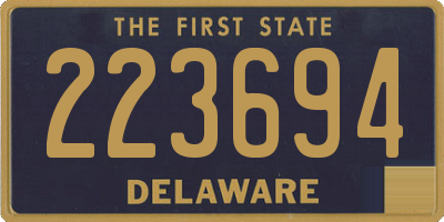 DE license plate 223694