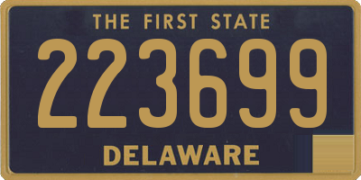 DE license plate 223699