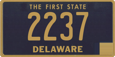 DE license plate 2237