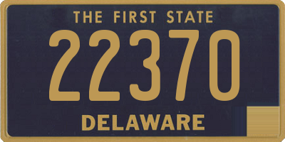 DE license plate 22370