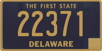 DE license plate 22371