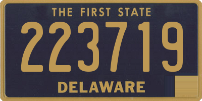 DE license plate 223719