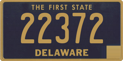 DE license plate 22372