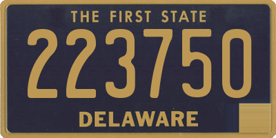 DE license plate 223750