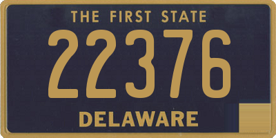 DE license plate 22376