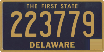 DE license plate 223779